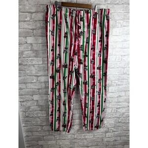 Buc-ees Beaver Mens Christmas Pajama Pants XXL 2x Flannel PJs Lounge Pockets